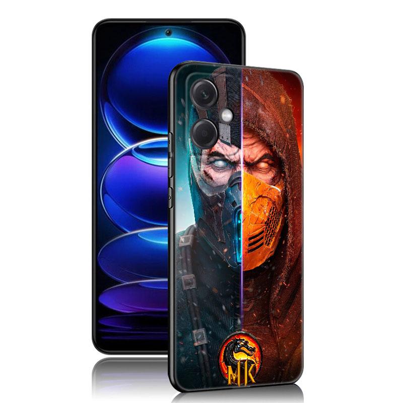 Mortal Kombat Spiel Schwarze Silikon Handyhülle Für Xiaomi Redmi Note 10 11 11S 12 13 4G 8 9 11T Pro 5G Plus 8T 9S 10S 12S