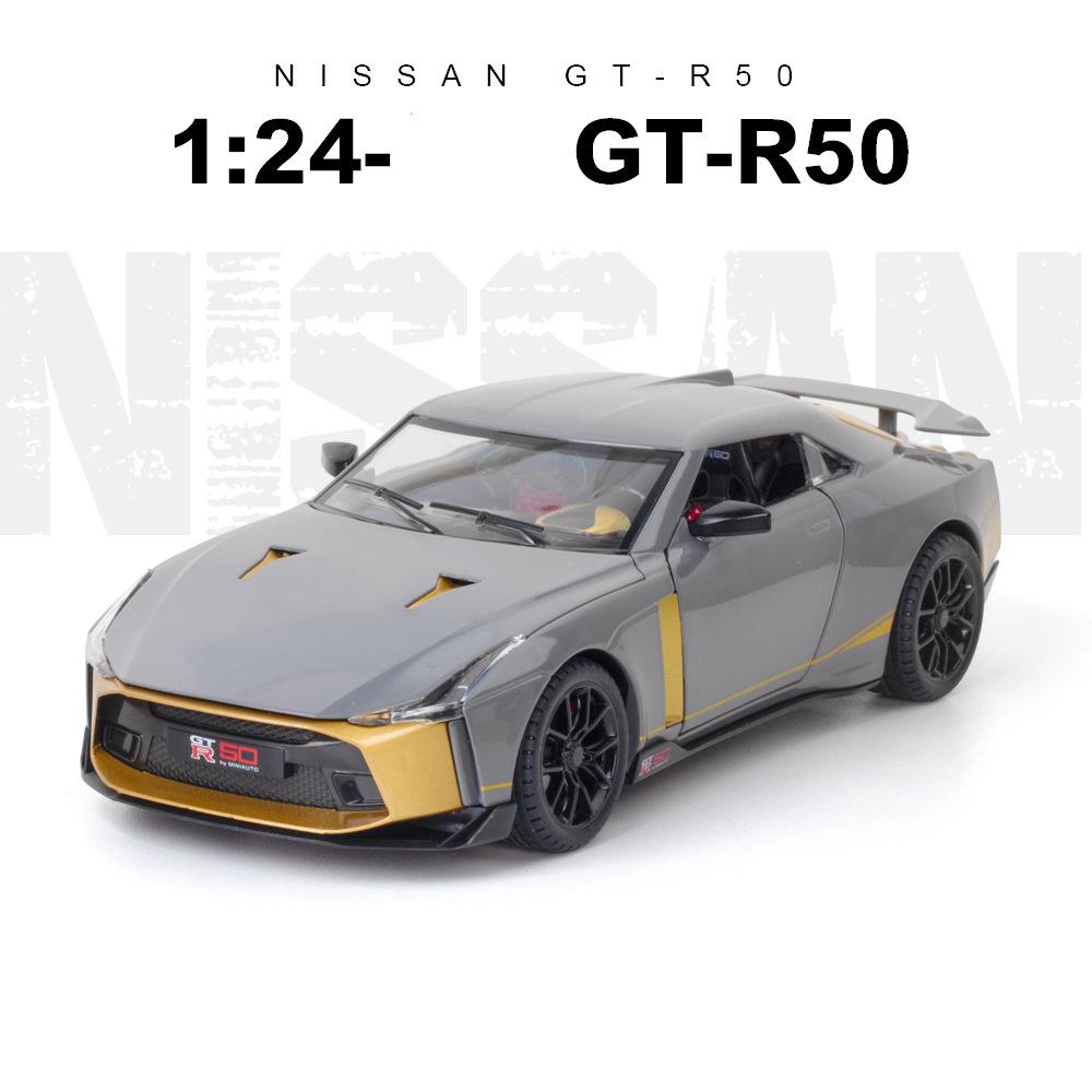 1:24 Schaal Nissan Skyline Ares GTR50 GT-R50 Legering Modelauto, Voertuig Diecasts Metaal Casting Geluid Licht Auto Speelgoed Voor Kinderen Geschenken