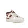 New Balance 550 Gewaschenes Burgunder Damen Sneaker Weiß Meersalz BBW550DP