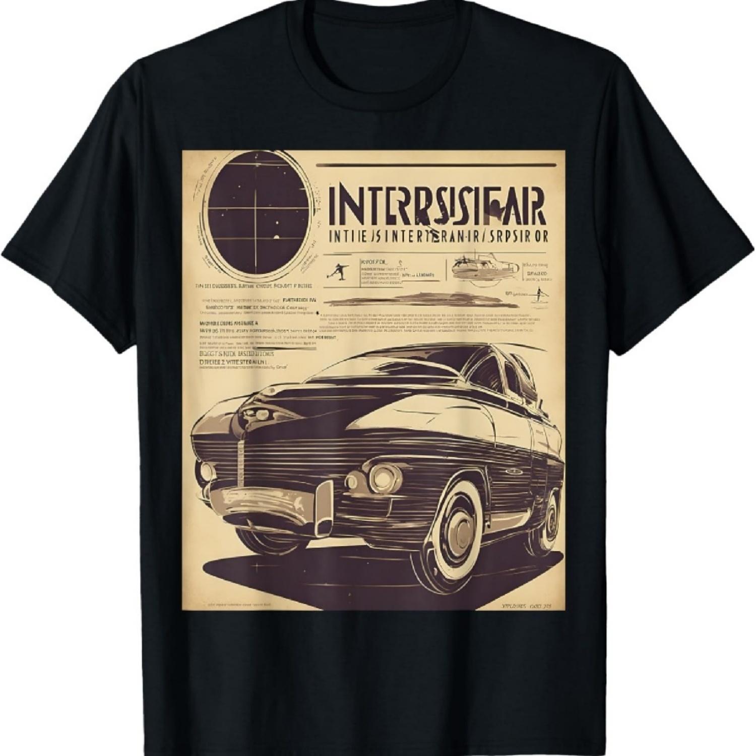 Винтажная футболка с рекламой межзвездного круиза S