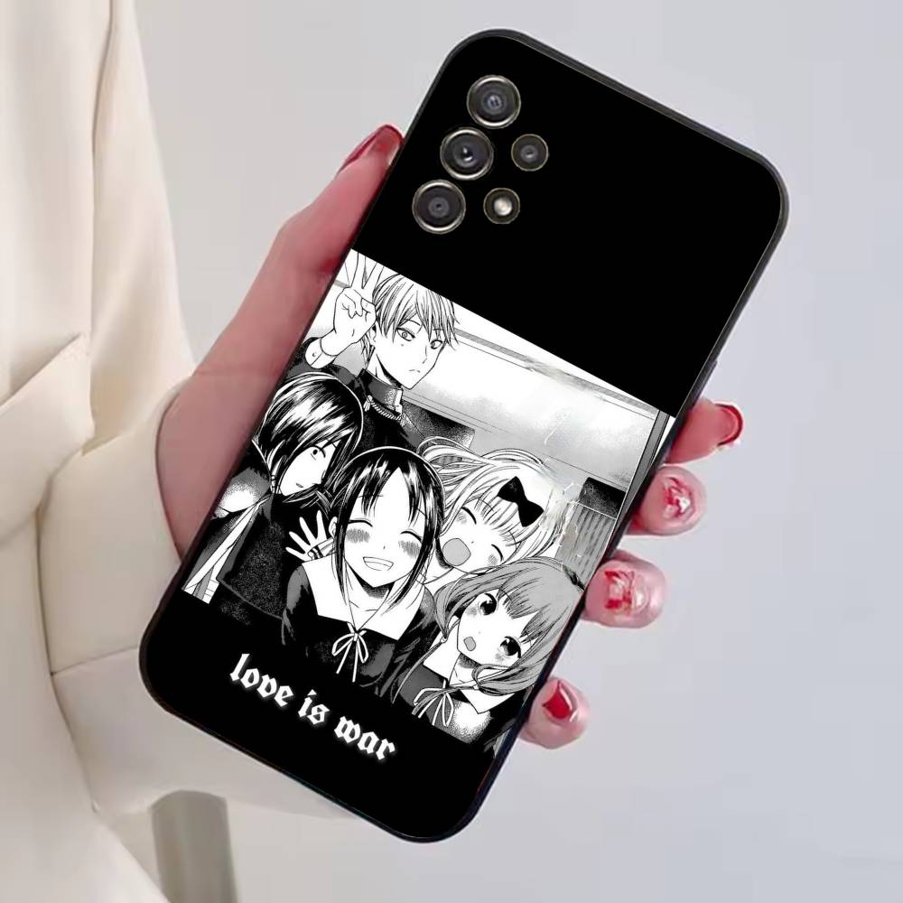Anime Girl K-Kaguya Sama Phone Case For Samsung S25,S24,S21,S22,S23,S30,Ultra,S20,Plus,Fe,Soft Silicone Black Cover