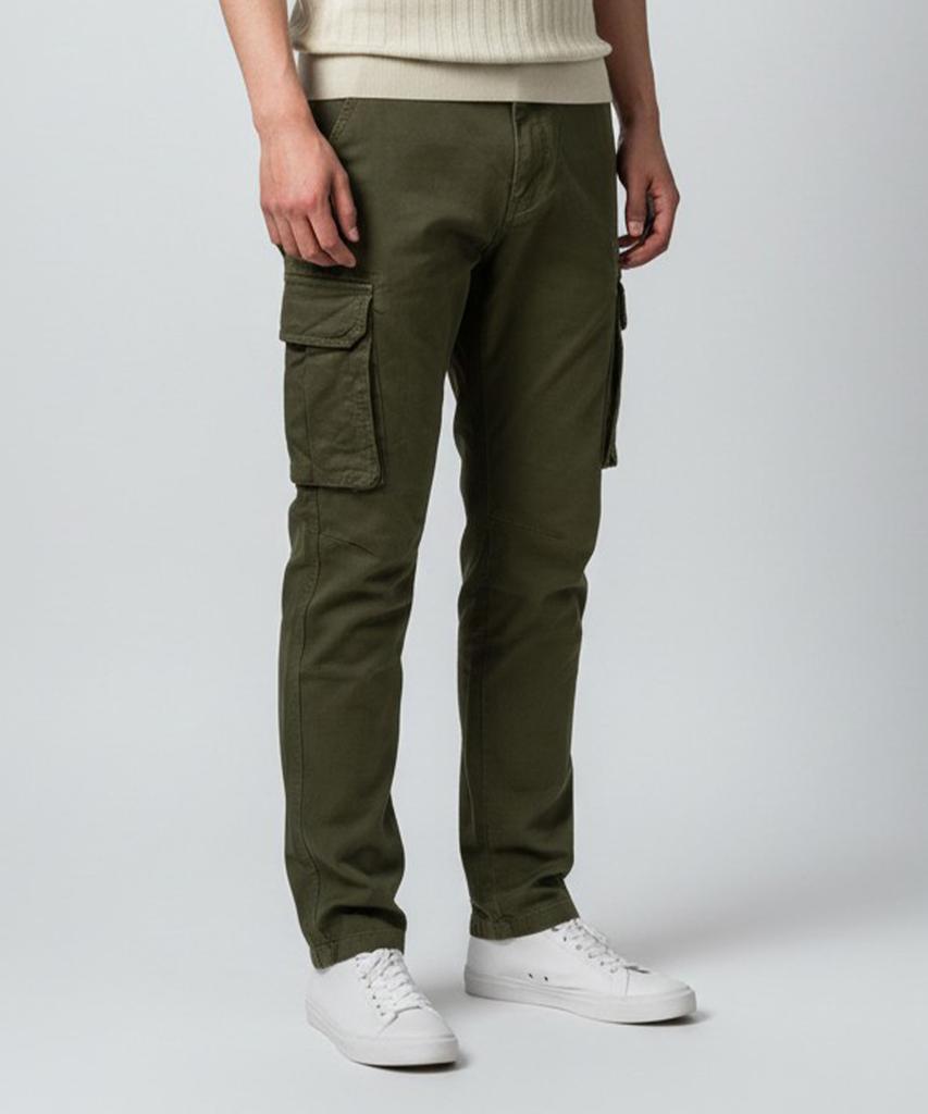 Pentaon Straight Cargo Stretch Cotton Pants