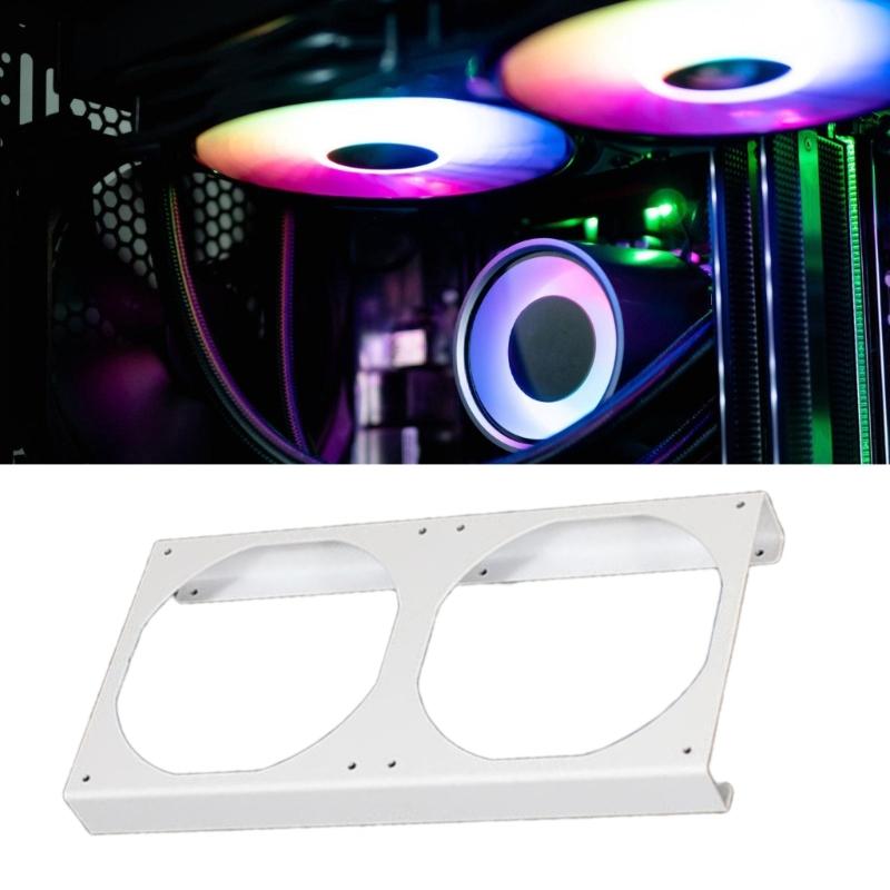 Universal 12cm PC Fan Mounting Bracket Zinc Coated Metal 25mm Elevations For Optimal Heat Dissipation And Ventilation
