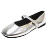 [Youshilai] Retro Temperament Square Head Loafers Women's 2025 Spring New Shallow Mouth Word with Mary Jane Shoes