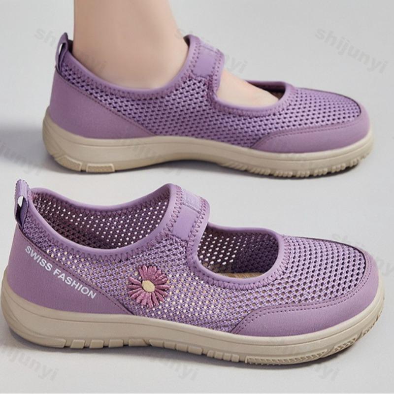 Fashion Women Casual Shoes Summer Breathable Vulcanized Shoes Fashion Comfortable Female Breathable Mesh Outdoors Walking Shoes Ladies