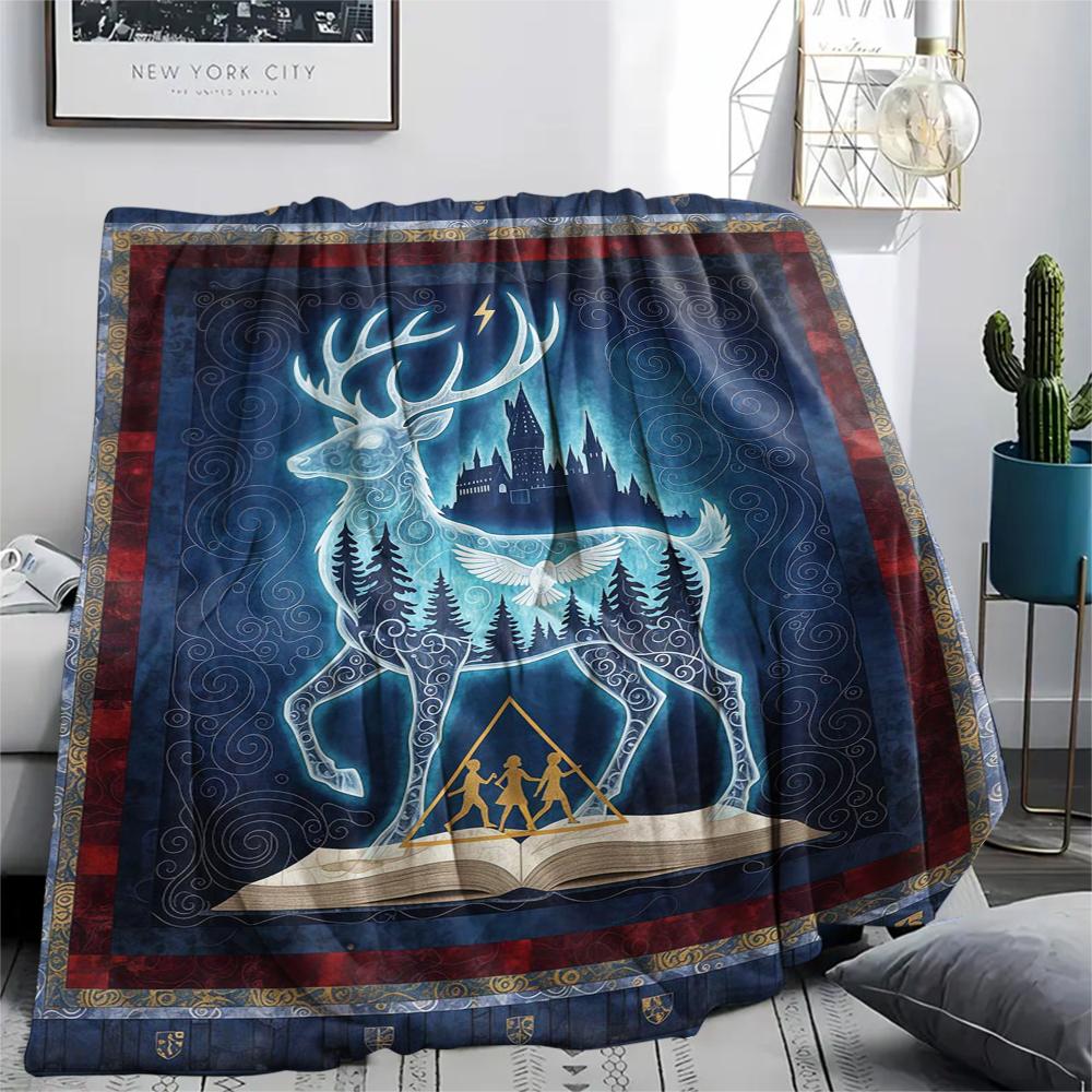 1 Stück Flanelldecke mit Cartoon-Druck, Hohe Qualität, Bequem für alle Jahreszeiten, Heimdekoration, Wärme und Komfort, Perfekt als Weihnachts- oder Geburtstagsgeschenk