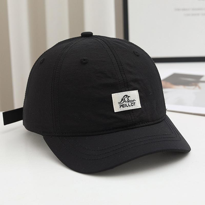 

Чоловіча кепка з коротким козирком, новий літній стиль, дихаюча та швидковисихаюча бейсболка, легка кепка-качка з м яким верхом для жінок Adjustable чорний