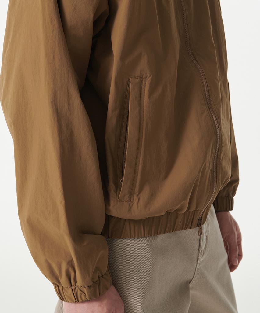 Musinsa Standard Oversized High-Neck Windbreaker Jacket [Light Brown]