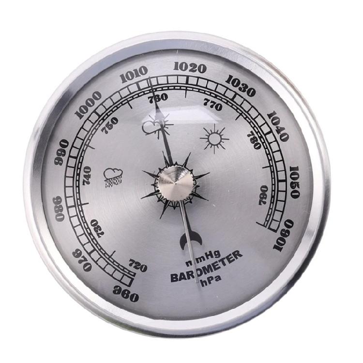 Barometer Analog Atmospheric Pressure Meter Manual Operation Antique Style Meteorology Equipment for Laboratory