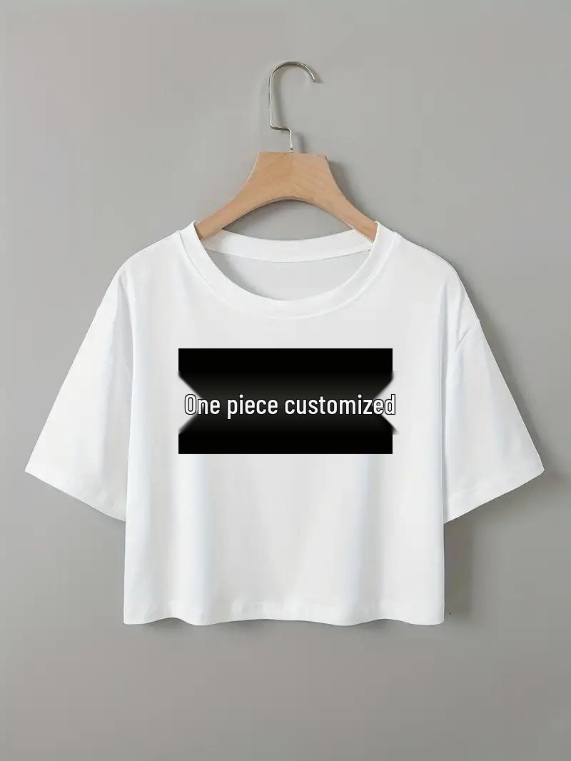 

Европейский и американский женский облегающий кроп-топ с короткими рукавами - Дизайн для трансграничной торговли Double Extra Large белый