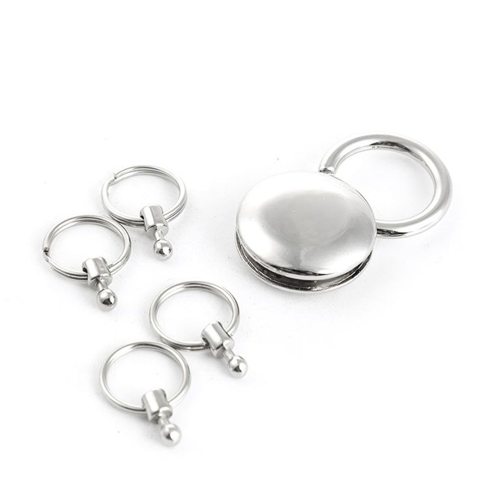 Hanged Hombre On Belt Pants Clip Waist Chain 4 Ring Keyring Key Chain Detachable Keychain Holder