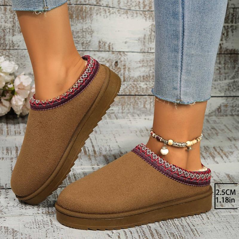 New Autumn/Winter Lace-Up Ethnic-Style Fashion Snow Boots Plus Size Women's Shoes Thickened Cotton-Lined Boots