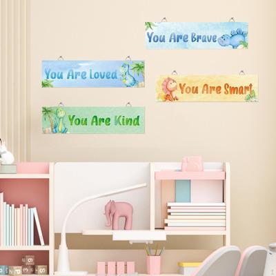 4x Inspirational Wall Art Signs, Motivational Decors, for Room Decor Friends