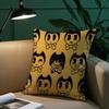 B-Bendy And The I-Ink Machine Anime Pillow Case Safe Custom Photo Pillow, Anti-Fade Brushed Fleece Cushion