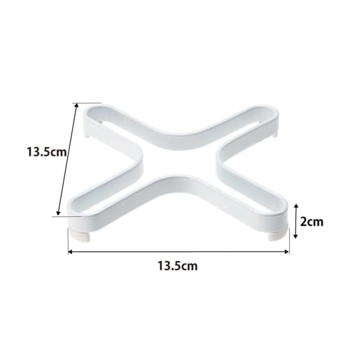 Yamazaki Jitsugyo Pot Mat, White, Approx. W13.5 x D13.5 x H2cm, Tower 2250
