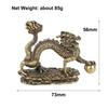 1 Pcs Gold Plating Tabletop Metal Dragon Statue with Oval Bottom Base Hand Embossed Zinc Alloy Dragon Figurines