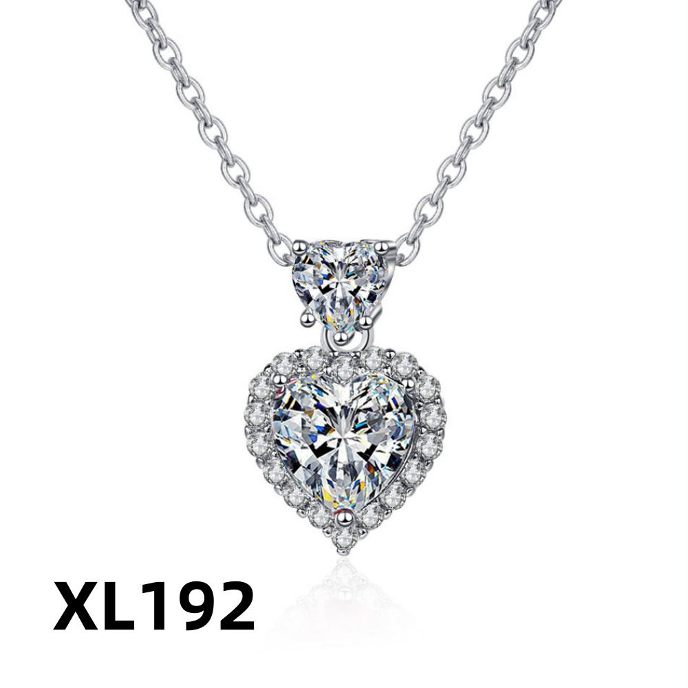925 Sterling Silver Necklace Shiny Ocean Star Zircon Heart Pendant Necklace Women s Party Birthday Wedding Jewelry Gift белый