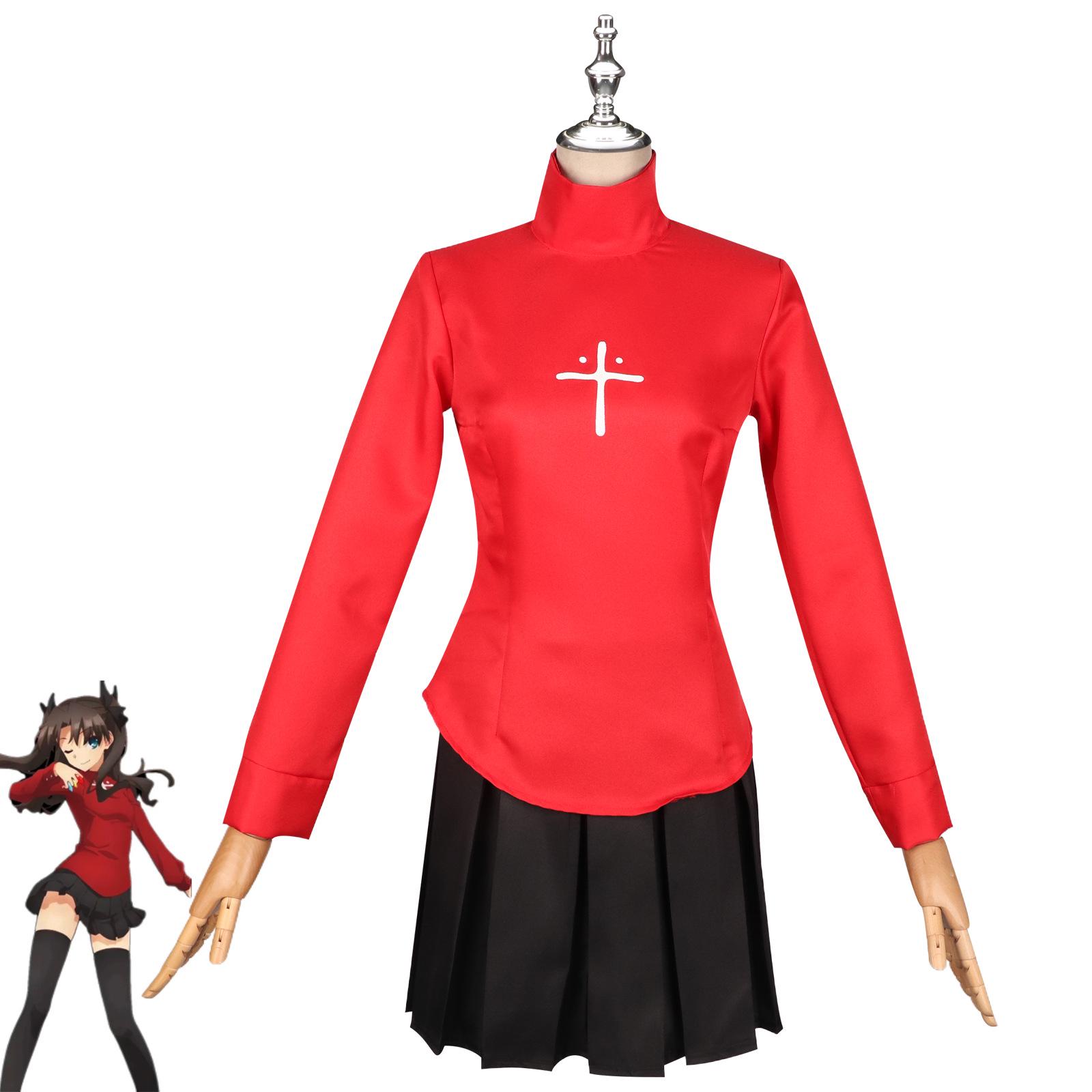 

Fate/stay night Рин Тосака Полный Косплей Костюм Комплект Double Extra Large