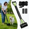 For Large Small Dogs Puppy Cat Duty Long-Handle Pooper Scooper Jaw Clamp Poop Scooper Waste Picker Pet Cleaning Shovel Tools HD