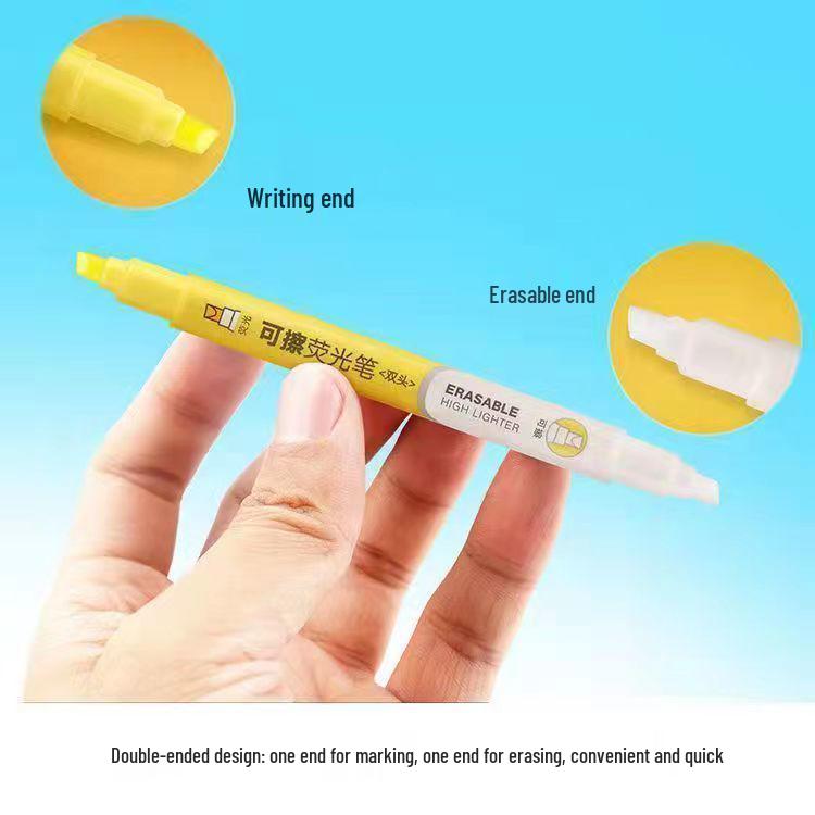Dual-Ended Erasable Multicolor Highlighter for Students