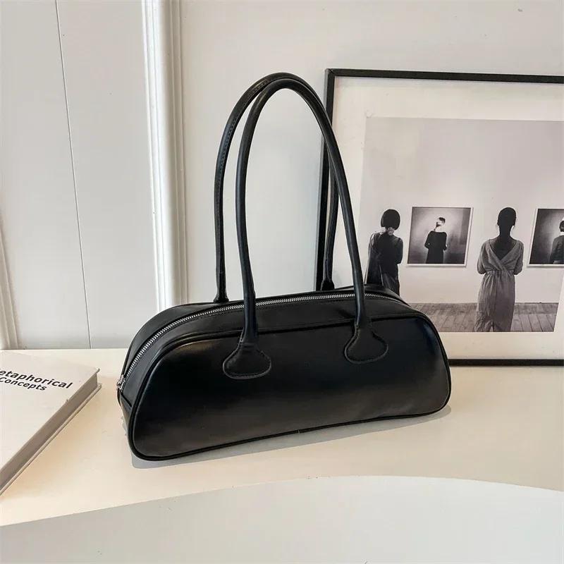 PU Shoulder Bags Baguette for Women  Simple and Versatile Luxury Handbag Sense  Popular Fashion  High Quality