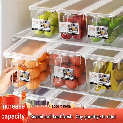 Food-Grade Refrigerator Organizer: Fresh-Keeping Box for Kitchen Vegetables, Dumplings & Eggs