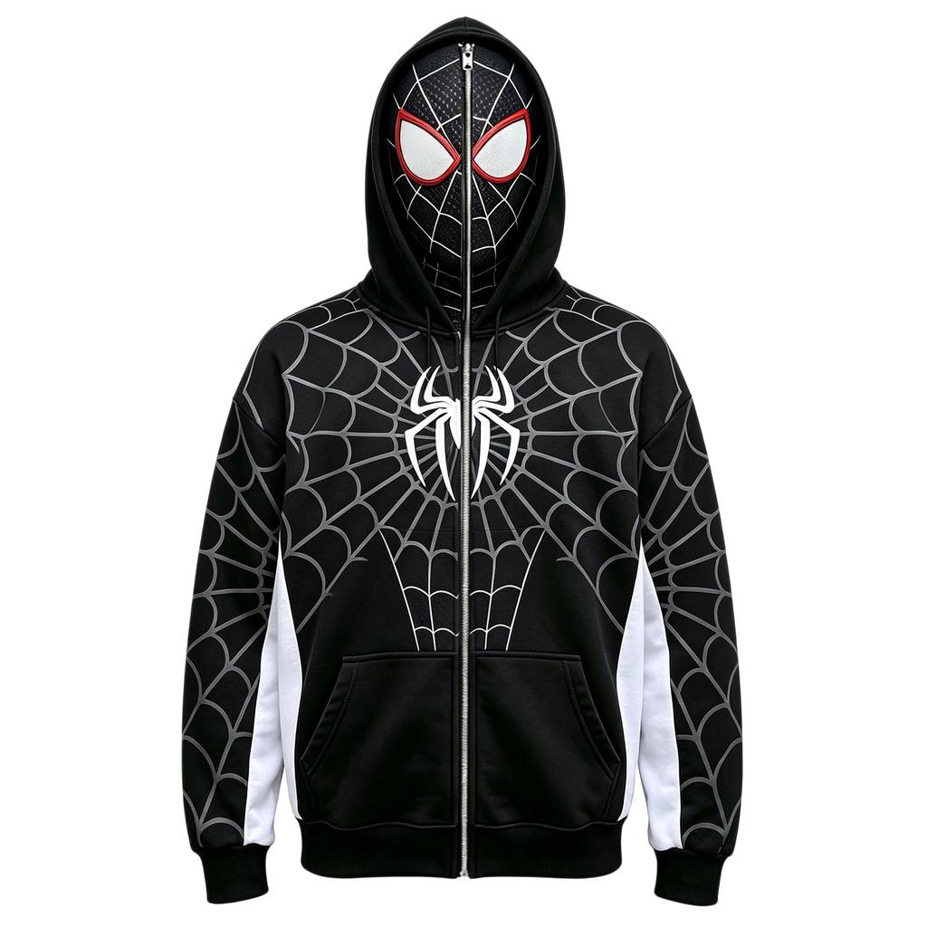 Funny Face Print Pullover Hoodie for Adults and Kids - Long Sleeve Athletic Casual Shirt