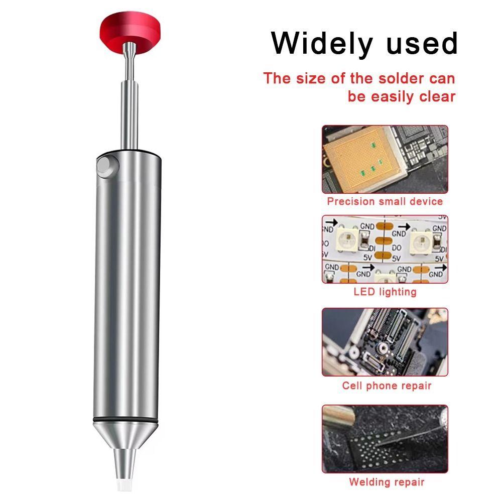 Aluminum Alloy Powerful Desoldering Pump Manual Tin Absorber  For Electronic Component
