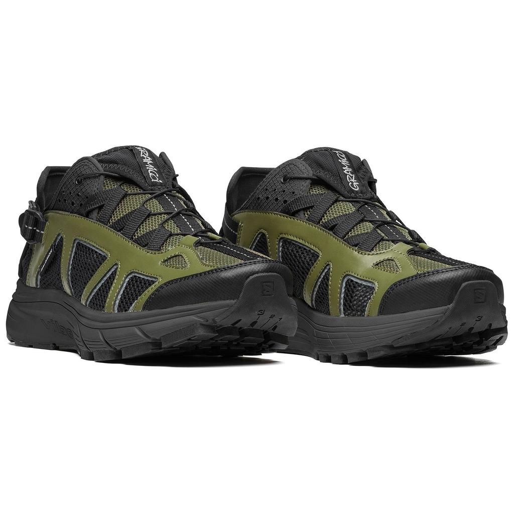 Gramicci X Salomon Camping Hiking Quick-Dry Outdoor Stream Shoes Unisex Shoes Green 472225