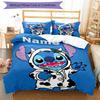 3pcs Custom Name Stitch Bedding Set Duvet Cover Closure Includes 1 Duvet Cover & 2 Pillowcases, Soft and Comfortable for All Seasons.