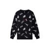 New Balance Bluze de trening Unisex Negru Gât rotund Regular Moderat AMT03371-BK