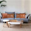 Bed Cushion Cover Solid Color Leather Modern Simple Style Bedroom Living Room Decoration Car Sofa Pillow Case 45x45cm/30x50cm