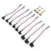 9 Pack 12V Add A Circuit Adapter 3 Types Fuse Tap Holder Standard Mini Low Profile with 5A Blade Fuse