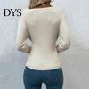 Γυναικείο Πλεκτό Πουλόβερ Σέξι V-Neck Wrap Πλεκτό Τοπ Εφαρμοστό Σταυρωτό Μπροστά Πουλόβερ Μακρυμάνικο Μαλακό Διαπνέον Ύφασμα Ρούχα Φθινοπώρου Ζεστό Wrap-around