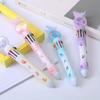 10pcs 0.5mm Butterfly Sequin Ballpoint Pen Press Ten Color Ballpoint Pen Color Graffiti Account Pen Oil Pen Stationery