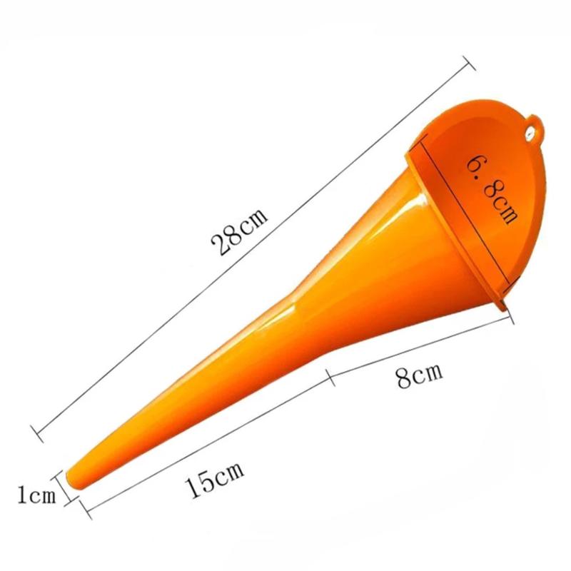 Car Long Stem Funnel Gasoline Oil Fuel Filling Tools Anti-splash Plastic Oil Funnel Motorcycle Refueling Tools Auto Accessories