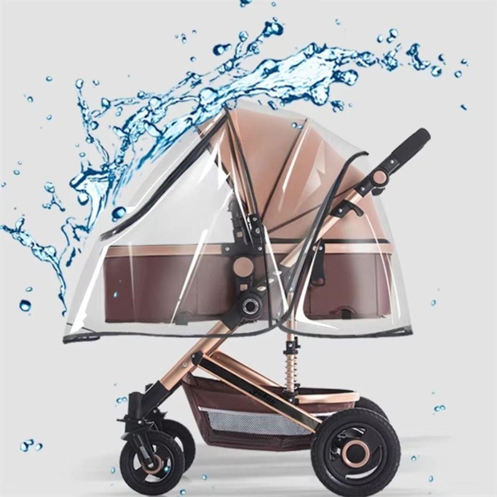 Transparent Baby Pram Rain Cover Outdoor Pushchair Raincoat  Stroller Accessories