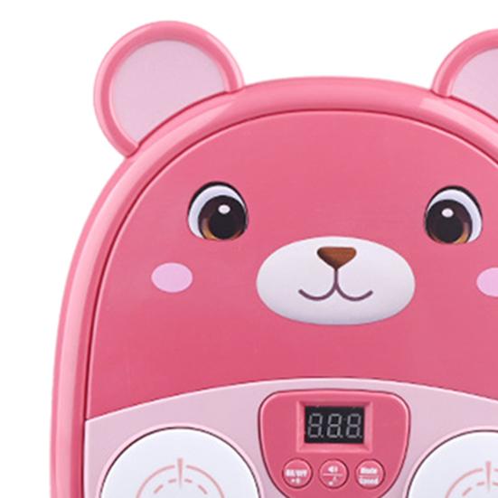 Music Boxing Machine for Kids Teens Adults Cartoon Wall-Mounted Trainer Equipment with LED Electronic Focus Training Target 3 Game Modes Boxing Music