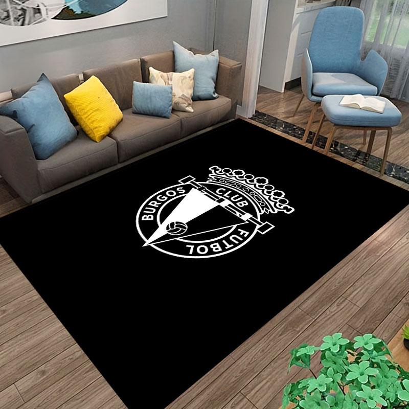 Burgos Futbol Club Logo Carpet suitable as a non-slip mat for the living room or bedroom sofa