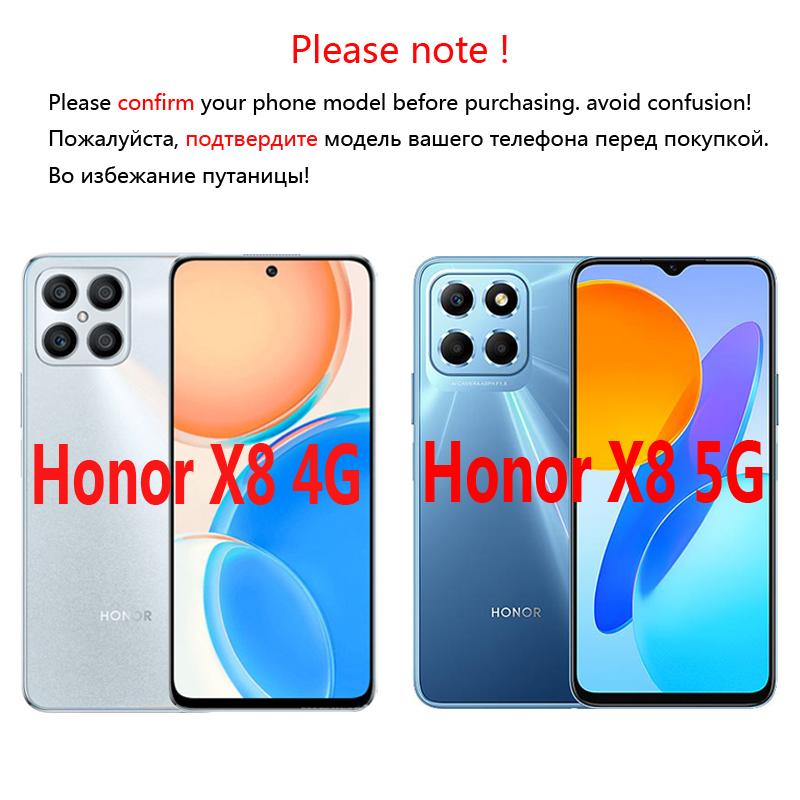 For Honor X8 Case Silicone New Matte Transparent Phone Cover Honor X8 X8A X9A X7A Case Bumper Shell Protector For Honor X8 Cover