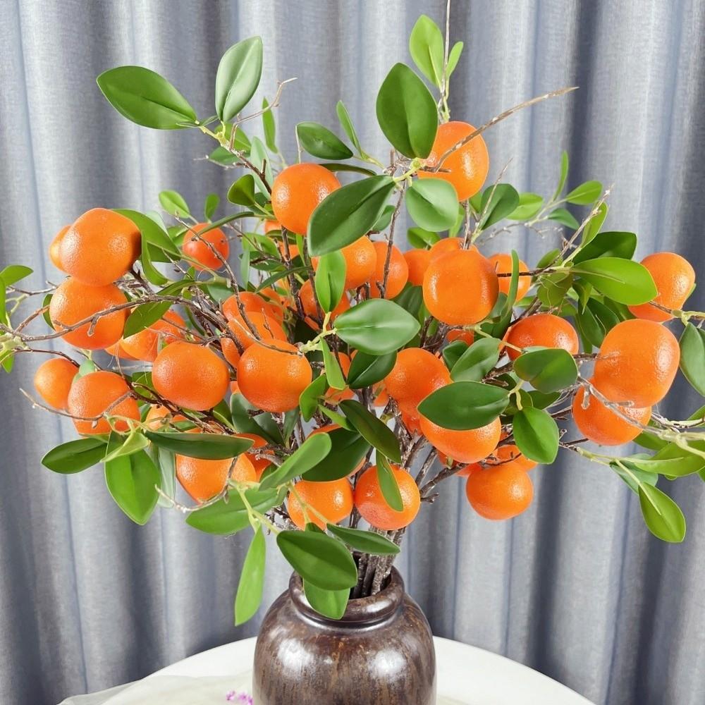 Luxury Artificial Orange Fruit Faux Orange Fake Plants Holiday Party Wedding