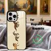 H-horse Art Phone Case For iPhone17,16,15,14,13,12,11 Plus,For Magnetic Wireless Charge Cover