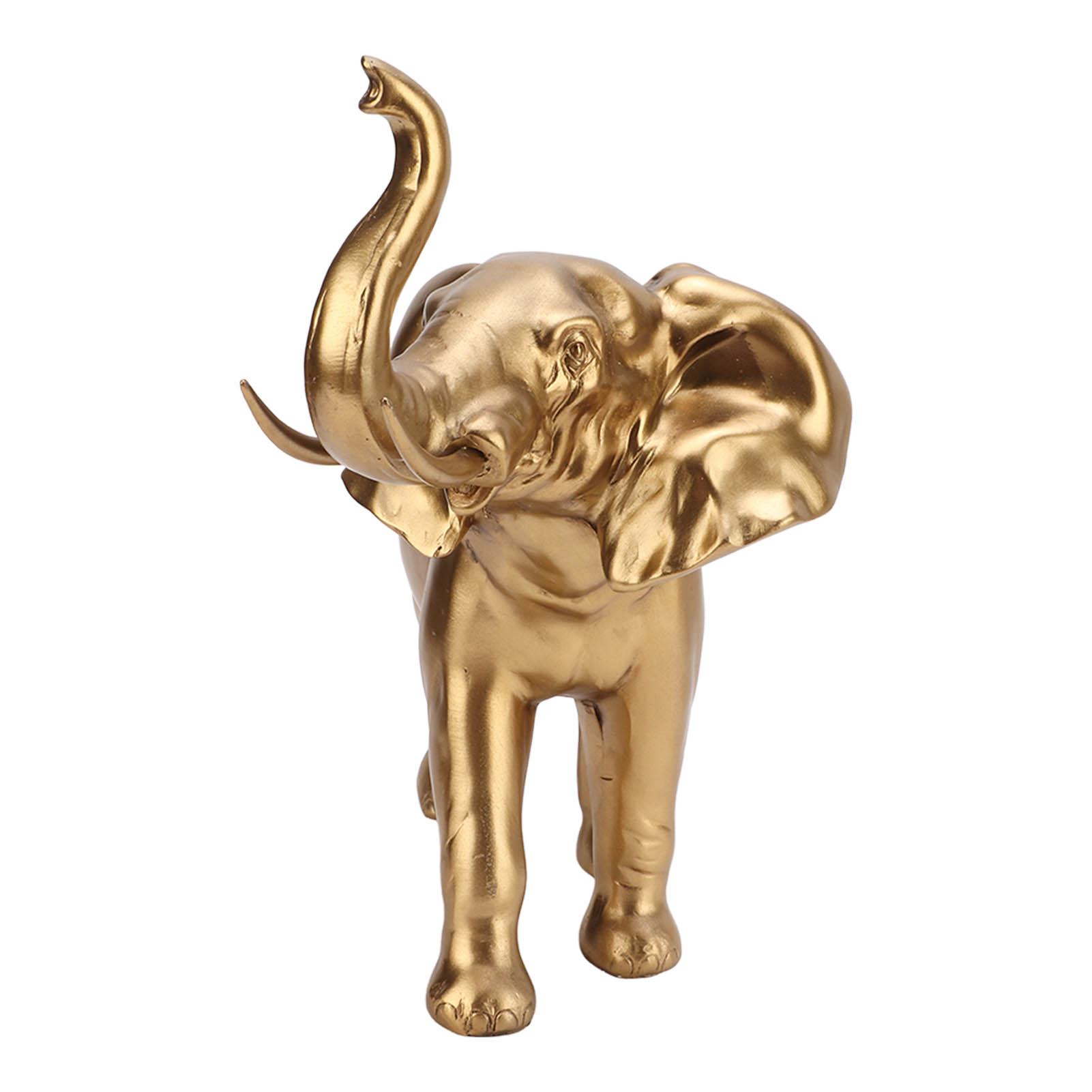 

Смола Украшение слон Милая форма Экологически чистая Фигурка слона на удачу для дома