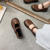 Jarní Podzimní Lolita Boty Spona Mary Janes Boty Lakovaná Kůže Mělké Dámské Baleríny Dívčí Boty Velikost 34-40 zapatos mujer