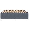 Bed Frame without Mattress Dark Grey 200x200 cm Velvet
