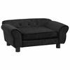 Pet Sofa for Dogs Black 72 x 45 x 30 cm Plush