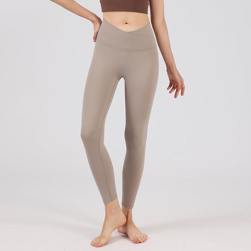 

Women s High Waist V-Line Slimming Yoga Leggings with Cloud Velvet Fleece-Lining Extra Large