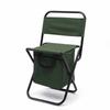 Folding Chair Outdoor Camping Portable Folding Back Chair Fishing Leisure Chair with Bag Green