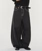 Gicheol Light Cotton Balloon Fit Denim Pants (Black)