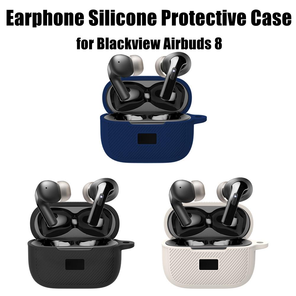 

Soft Earphone Protective Cover Dustproof Storage Shell for Blackview Airbuds 8 Home/Travel